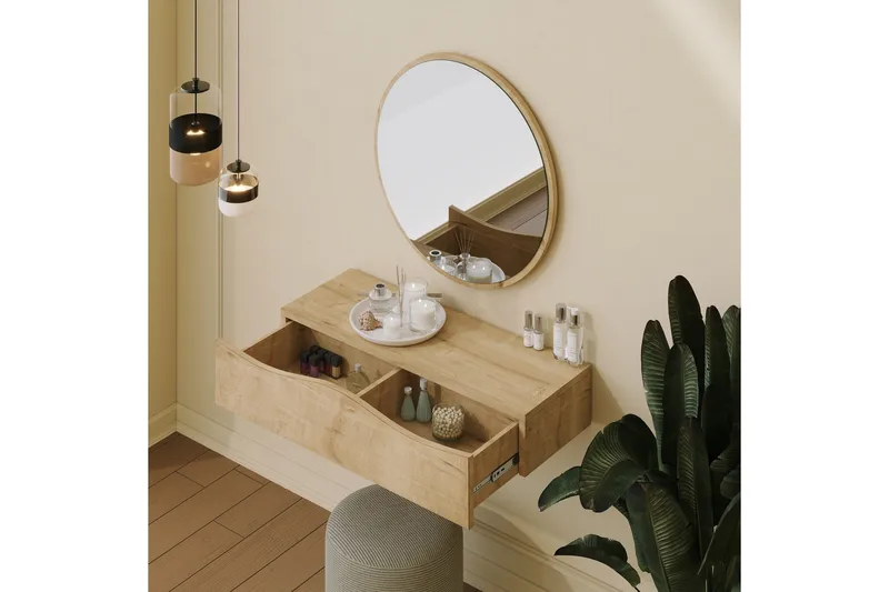 Princesse Vægskab med spejl 82 cm - Hus & renovering - Køkken & bad - Badeværelse - Badeværelsesmøbler - Spejlskabe