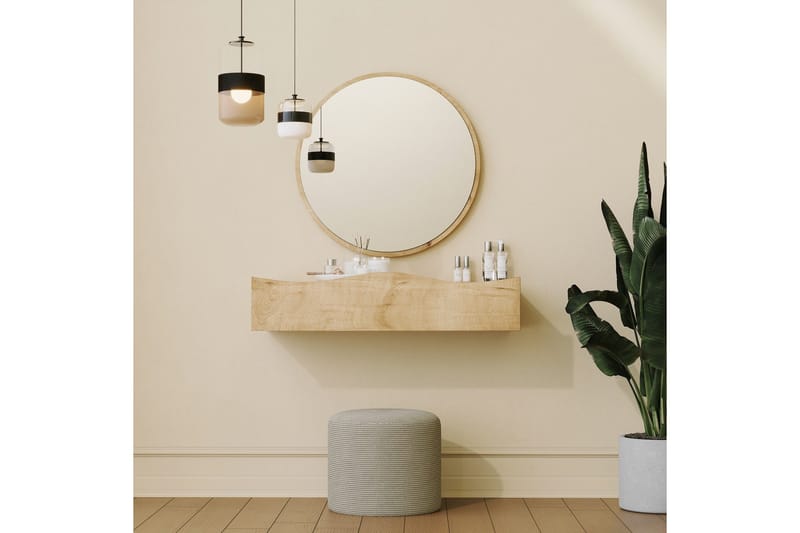 Princesse Vægskab med spejl 82 cm - Hus & renovering - Køkken & bad - Badeværelse - Badeværelsesmøbler - Spejlskabe