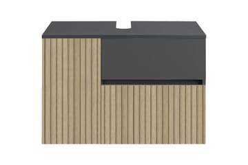 Tvättställsskåp & kommod Loft24 Wisla Tvättställsskåp 80 cm Natur - Hus & renovering - Køkken & bad - Badeværelse - Badeværelsesmøbler - Underskab badeværelse