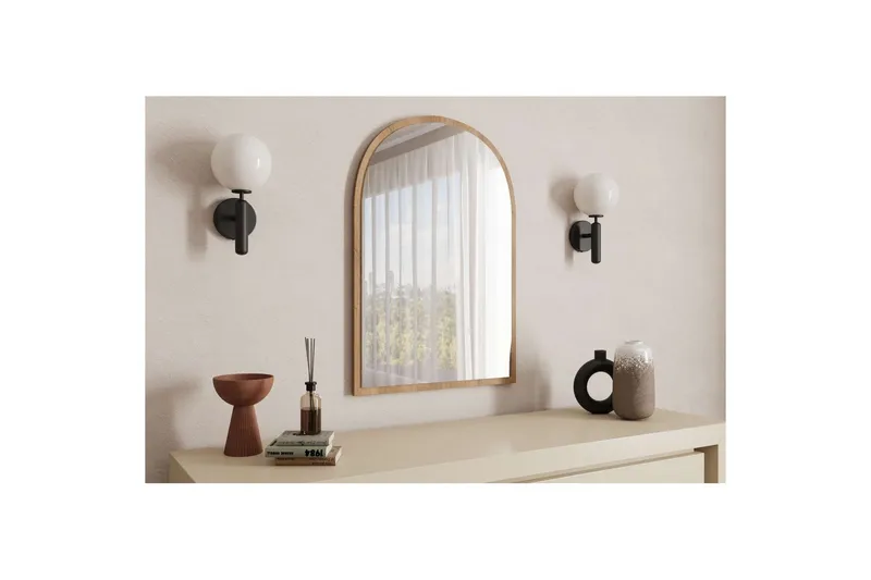 Ulren Badeværelsesspejl 60 cm - Eg - Hus & renovering - Køkken & bad - Badeværelse - Badeværelsesmøbler - Badeværelsesspejl