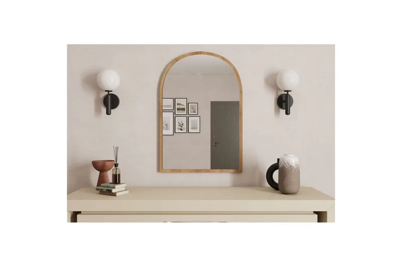 Ulren Badeværelsesspejl 60 cm - Eg - Hus & renovering - Køkken & bad - Badeværelse - Badeværelsesmøbler - Badeværelsesspejl