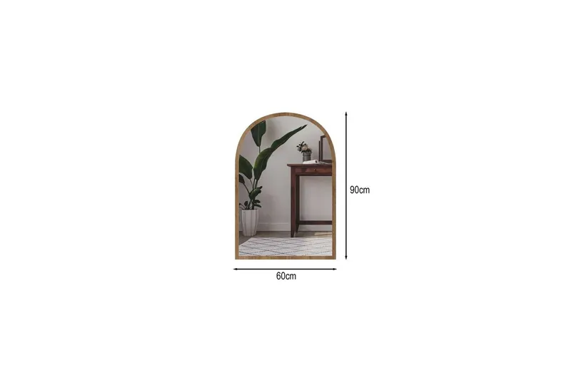 Ulren Badeværelsesspejl 60 cm - Eg - Hus & renovering - Køkken & bad - Badeværelse - Badeværelsesmøbler - Badeværelsesspejl