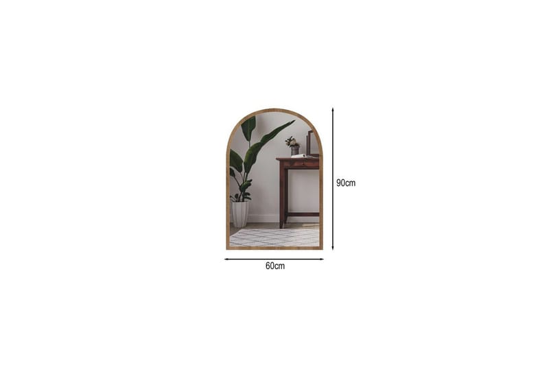 Ulren Badeværelsesspejl 60 cm - Eg - Hus & renovering - Køkken & bad - Badeværelse - Badeværelsesmøbler - Badeværelsesspejl