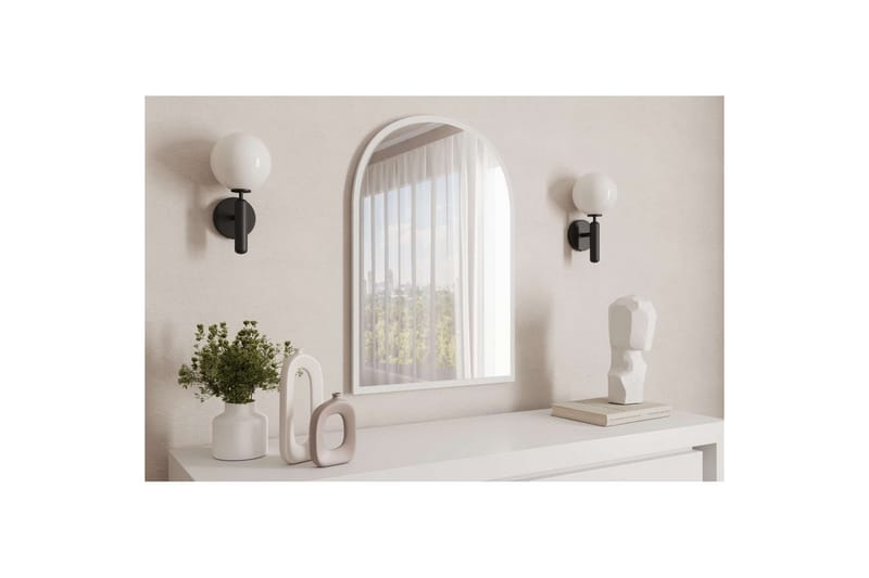Ulren Badeværelsesspejl 60 cm - Hvid - Hus & renovering - Køkken & bad - Badeværelse - Badeværelsesmøbler - Badeværelsesspejl