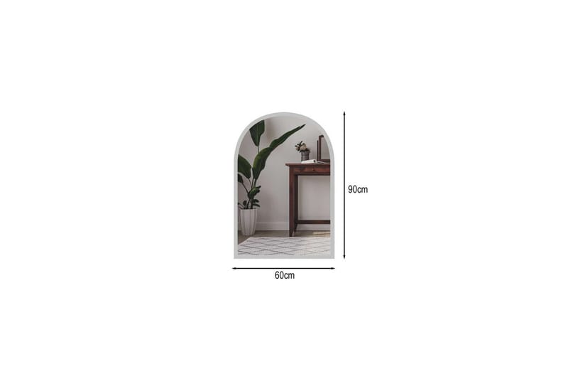 Ulren Badeværelsesspejl 60 cm - Hvid - Hus & renovering - Køkken & bad - Badeværelse - Badeværelsesmøbler - Badeværelsesspejl