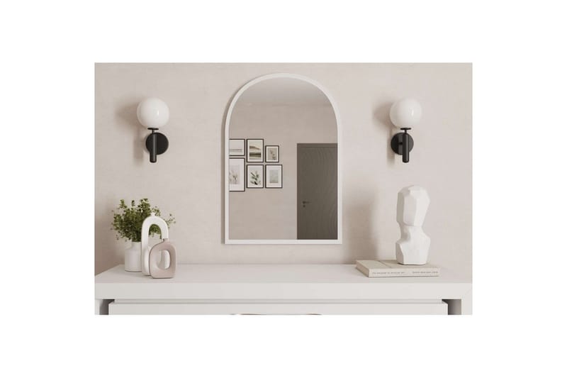 Ulren Badeværelsesspejl 60 cm - Hvid - Hus & renovering - Køkken & bad - Badeværelse - Badeværelsesmøbler - Badeværelsesspejl