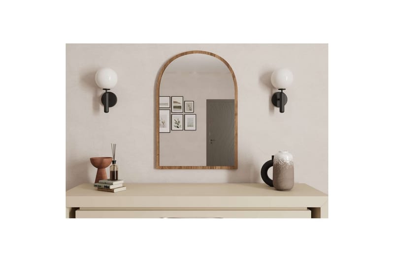 Ulren Badeværelsesspejl 60 cm - Valnød - Hus & renovering - Køkken & bad - Badeværelse - Badeværelsesmøbler - Badeværelsesspejl