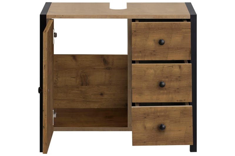 Bagnum tørrestativ 60 cm - Brun/sort - Hus & renovering - Køkken & bad - Badeværelse - Badeværelsesmøbler - Underskab badeværelse