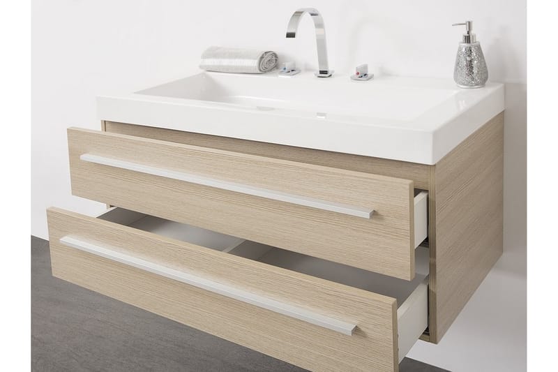 Barcelona Badeværelsesmøbler 47 | 100 cm - Beige - Underskab badeværelse