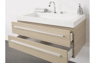 Barcelona Badeværelsesmøbler 47 | 100 cm - Beige - Hus & renovering - Køkken & bad - Badeværelse - Badeværelsesmøbler - Underskab badeværelse