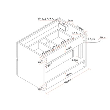 Bathlife Glädje Vaskeskab 1000 - Hus & renovering - Køkken & bad - Badeværelse - Badeværelsesmøbler - Underskab badeværelse