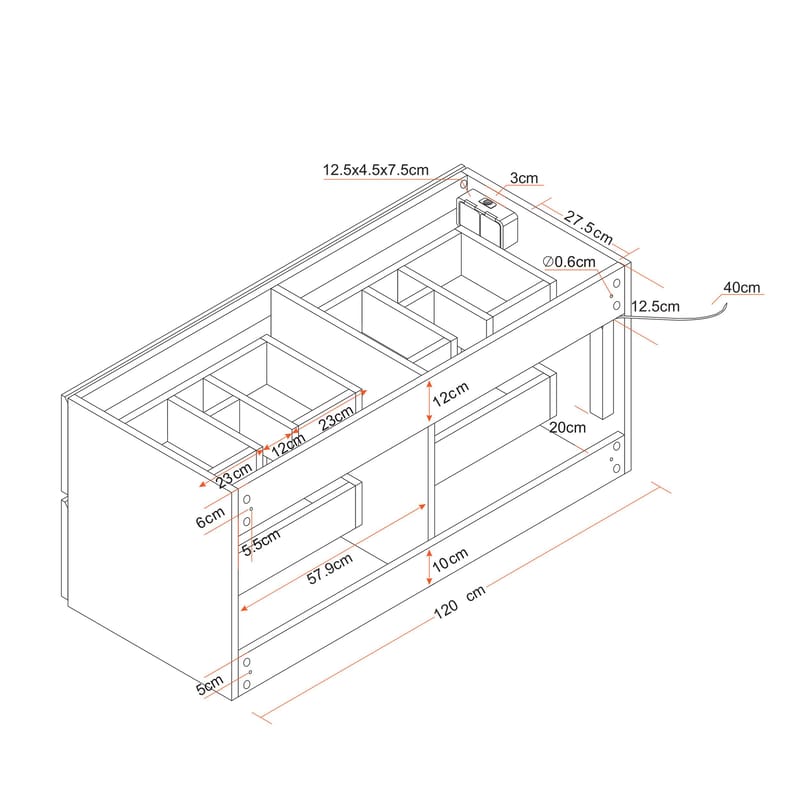 Bathlife Glädje Vaskeskab 1200 - Bathlife - Hus & renovering - Køkken & bad - Badeværelse - Badeværelsesmøbler - Underskab badeværelse