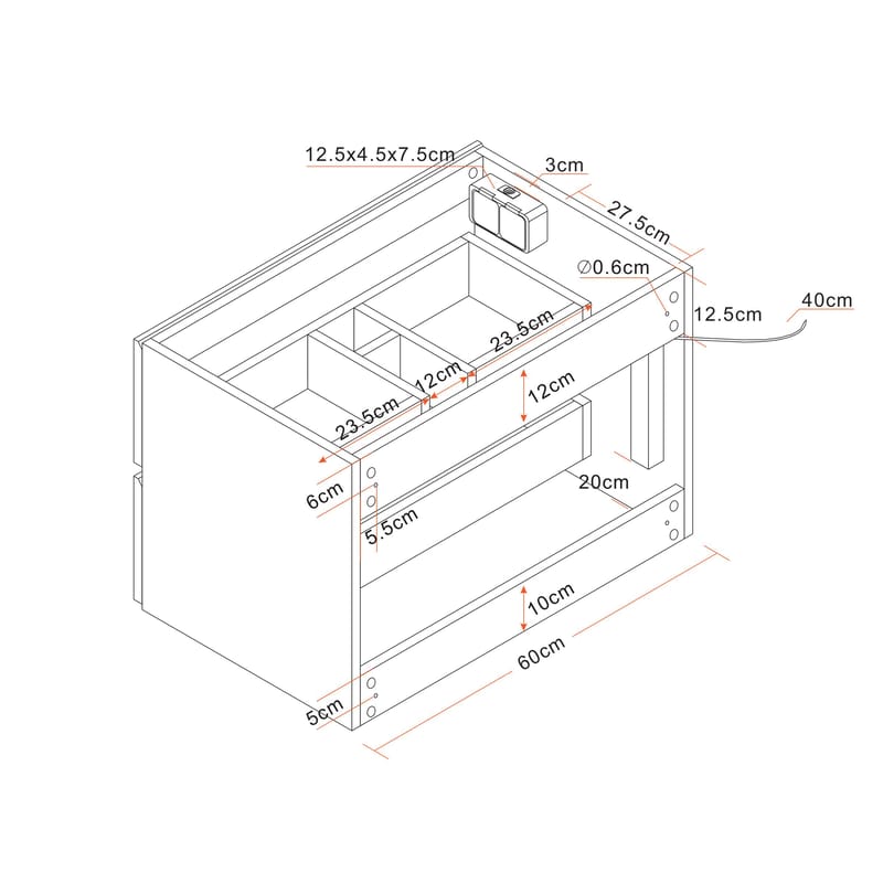 Bathlife Glädje Vaskeskab 600 - Hus & renovering - Køkken & bad - Badeværelse - Badeværelsesmøbler - Underskab badeværelse