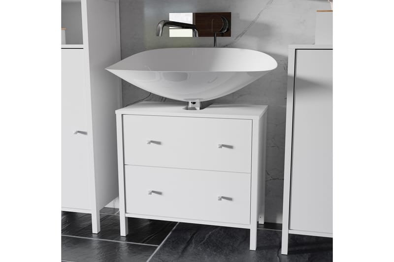 Elsassona Underskab 35x64 cm 2 Skuffer - Hvid - Hus & renovering - Køkken & bad - Badeværelse - Badeværelsesmøbler - Underskab badeværelse