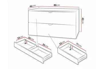 Glenndale Tvättställsskåp Concept 55 White - Hus & renovering - Køkken & bad - Badeværelse - Badeværelsesmøbler - Underskab badeværelse