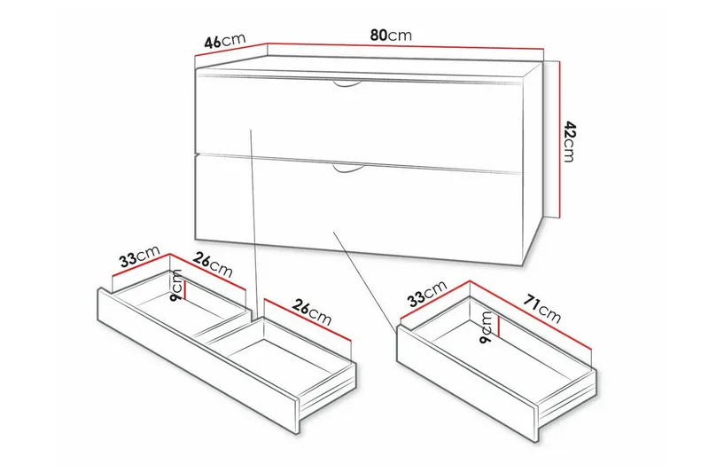 Glenndale Tvättställsskåp Concept 55 White - Hus & renovering - Køkken & bad - Badeværelse - Badeværelsesmøbler - Underskab badeværelse