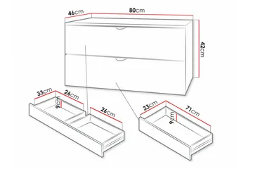 Glenndale Vaskeskab - Hvid - Hus & renovering - Køkken & bad - Badeværelse - Badeværelsesmøbler - Underskab badeværelse