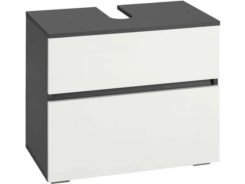 Hudnall Underskab 60x35 cm, Antracit/Hvid