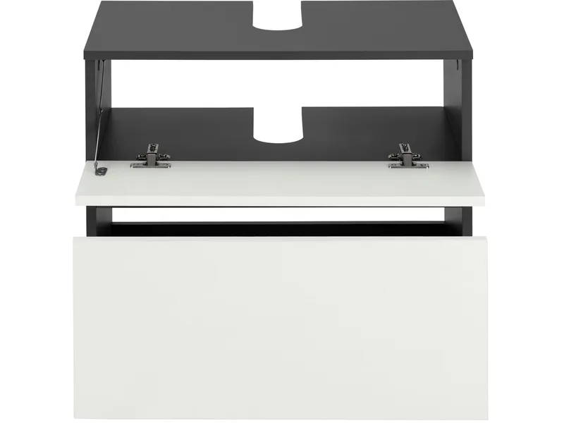 Hudnall Underskab 60x35 cm - Antracit/Hvid - Hus & renovering - Køkken & bad - Badeværelse - Badeværelsesmøbler - Underskab badeværelse