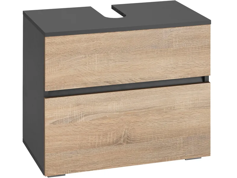 Hudnall Underskab 60x35 cm, Antracit/Natur