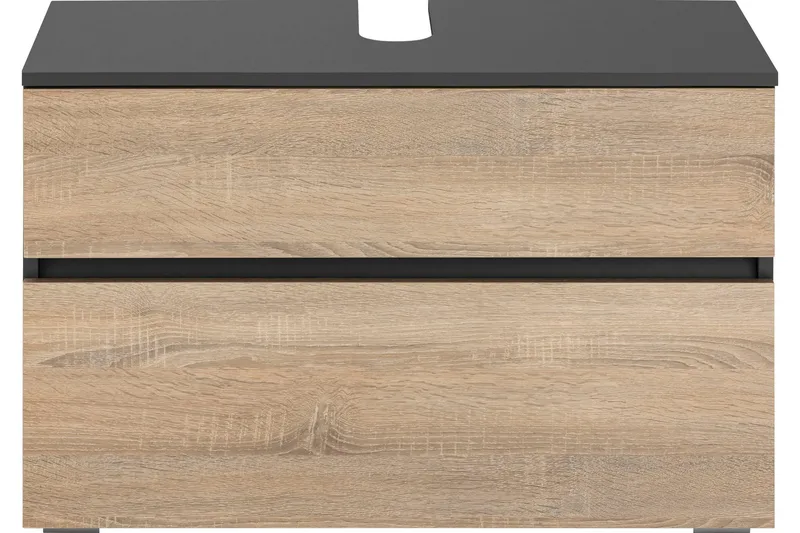 Hudnall Underskab 80x35 cm - Antracit/Hvid - Hus & renovering - Køkken & bad - Badeværelse - Badeværelsesmøbler - Underskab badeværelse