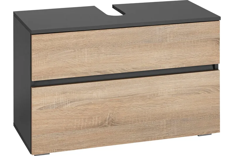 Hudnall Underskab 80x35 cm, Antracit/Hvid