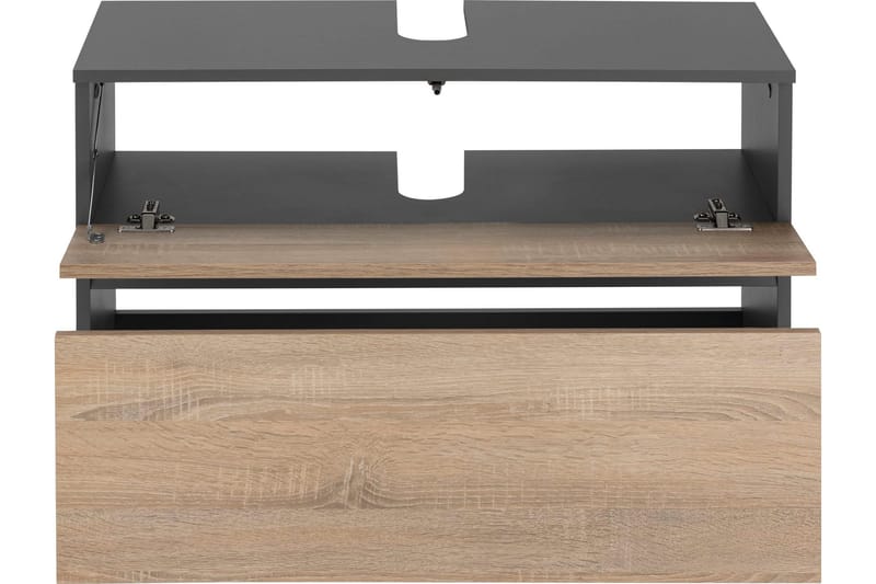 Hudnall Underskab 80x35 cm - Antracit/Hvid - Hus & renovering - Køkken & bad - Badeværelse - Badeværelsesmøbler - Underskab badeværelse