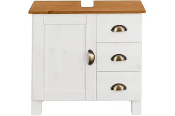 Moglielle Tvättställsskåp White/Brown - Hus & renovering - Køkken & bad - Badeværelse - Badeværelsesmøbler - Underskab badeværelse