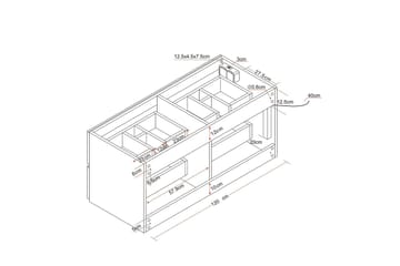 Tvättställsskåp Bathlife Vit - Hus & renovering - Køkken & bad - Badeværelse - Badeværelsesmøbler - Underskab badeværelse