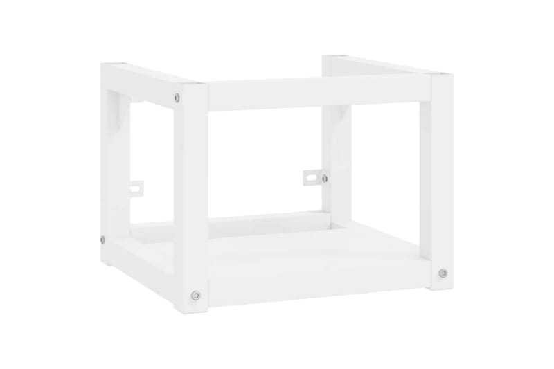 væghængt badeværelsesmøbel til håndvask 40x38x31 cm jern hvi - Hvid - Hus & renovering - Køkken & bad - Badeværelse - Badeværelsesmøbler - Underskab badeværelse