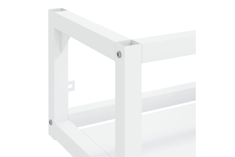 væghængt badeværelsesmøbel til håndvask 40x38x31 cm jern hvi - Hvid - Hus & renovering - Køkken & bad - Badeværelse - Badeværelsesmøbler - Underskab badeværelse