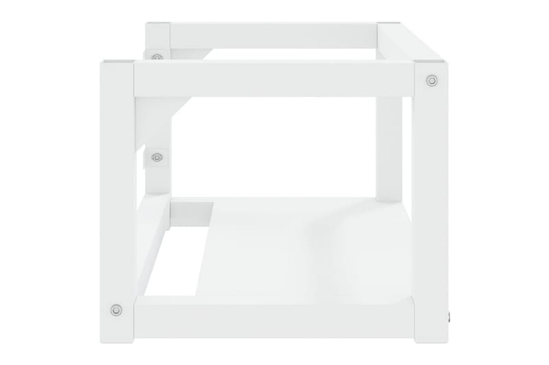 væghængt badeværelsesmøbel til håndvask 59x38x31 cm jern hvi - Hvid - Hus & renovering - Køkken & bad - Badeværelse - Badeværelsesmøbler - Underskab badeværelse