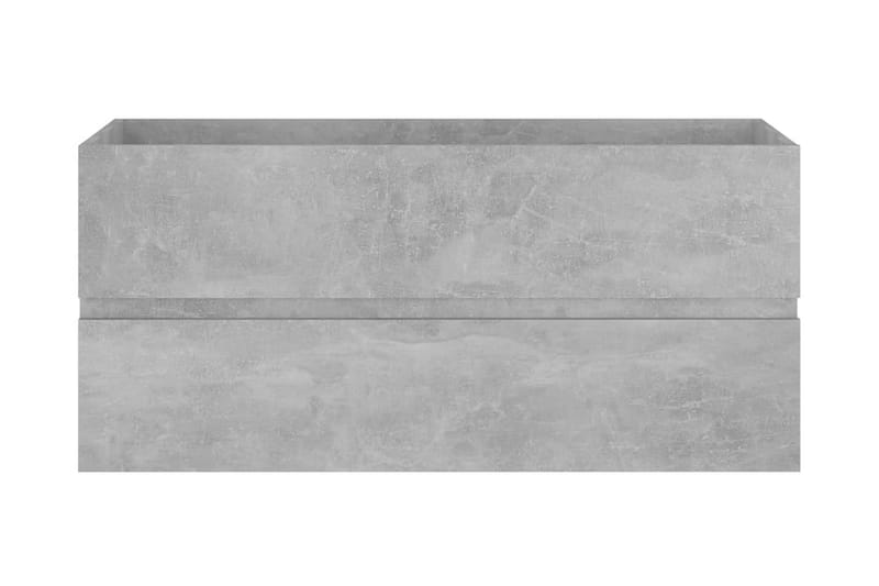 vaskeskab 100x38,5x45 cm spånplade betongrå - Grå - Underskab badeværelse