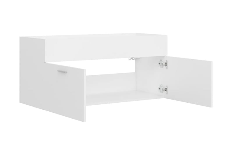 vaskeskab 100x38,5x46 cm spånplade hvid - Hvid - Hus & renovering - Køkken & bad - Badeværelse - Badeværelsesmøbler - Underskab badeværelse