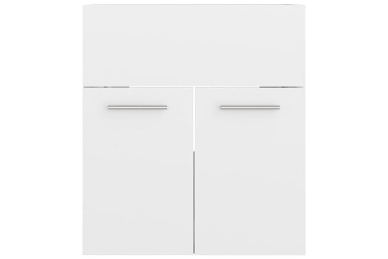 vaskeskab 41x38,5x46 cm spånplade hvid højglans - Hvid - Underskab badeværelse