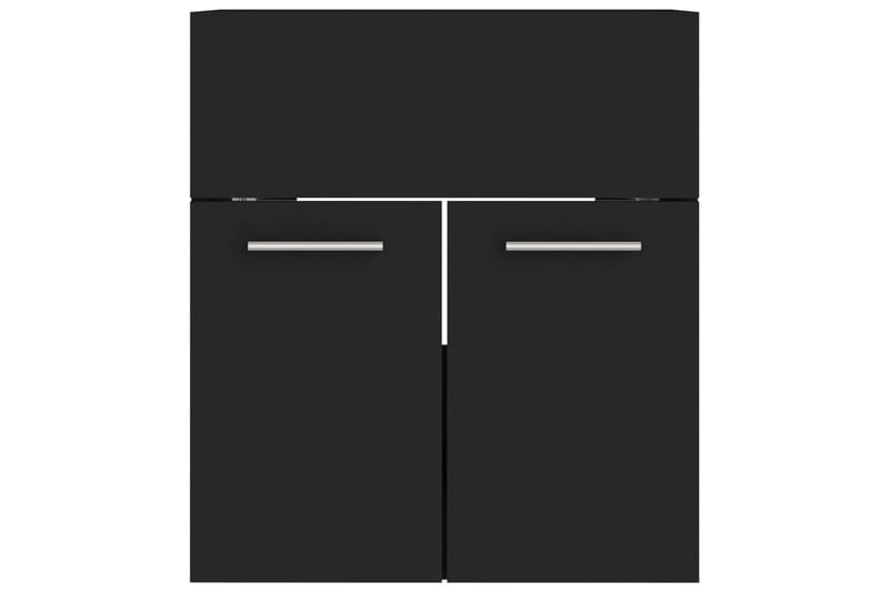 vaskeskab 41x38,5x46 cm spånplade sort - Sort - Underskab badeværelse
