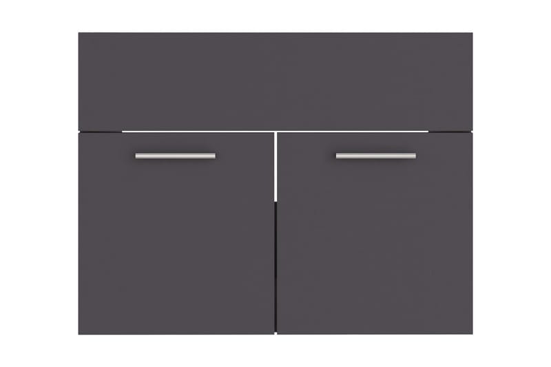 vaskeskab 60x38,5x46 cm spånplade grå - Grå - Underskab badeværelse