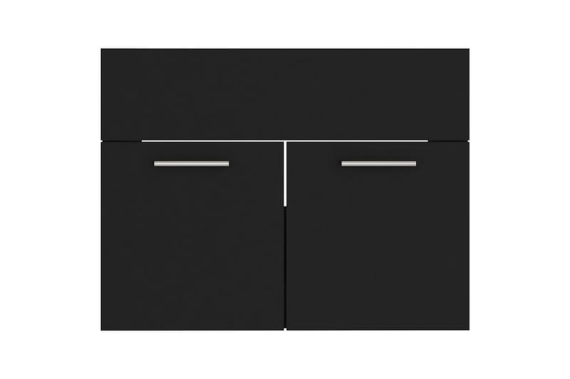 vaskeskab 60x38,5x46 cm spånplade sort - Sort - Hus & renovering - Køkken & bad - Badeværelse - Badeværelsesmøbler - Underskab badeværelse