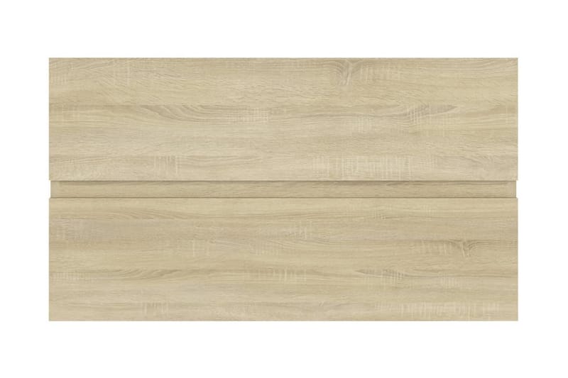 vaskeskab 80x38,5x45 cm spånplade sonoma-eg - Brun - Underskab badeværelse