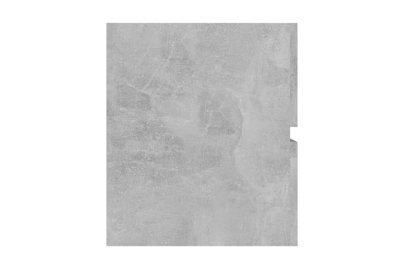 vaskeskab 90x38,5x45 cm spånplade betongrå - Grå - Underskab badeværelse
