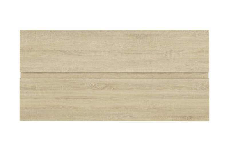 vaskeskab 90x38,5x45 cm spånplade sonoma-eg - Brun - Underskab badeværelse