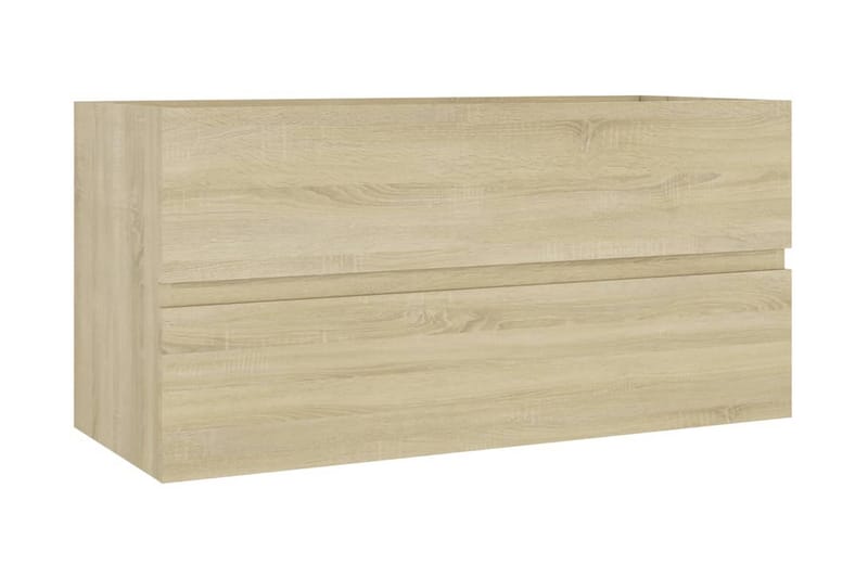 vaskeskab 90x38,5x45 cm spånplade sonoma-eg - Brun - Underskab badeværelse