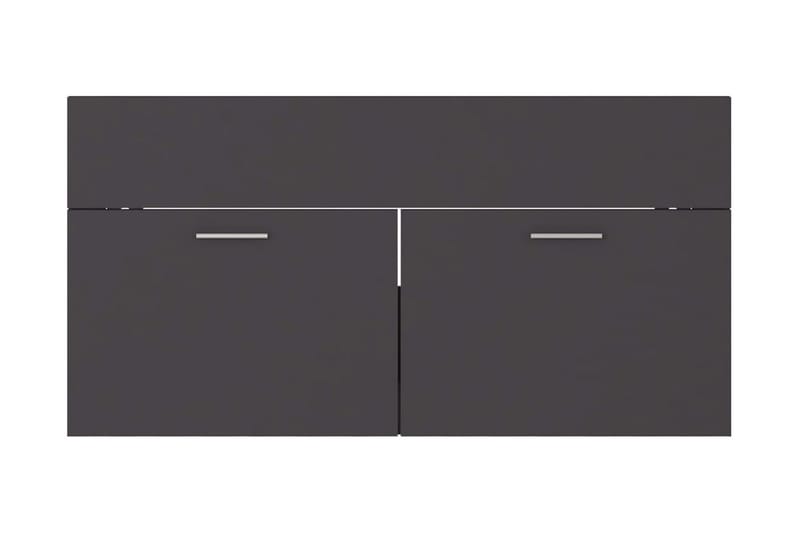 vaskeskab 90x38,5x46 cm spånplade grå - Grå - Hus & renovering - Køkken & bad - Badeværelse - Badeværelsesmøbler - Underskab badeværelse