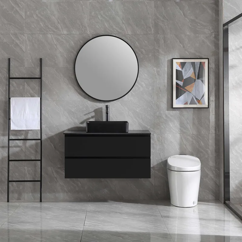 Vaskeskab Bathlife Extas Sort