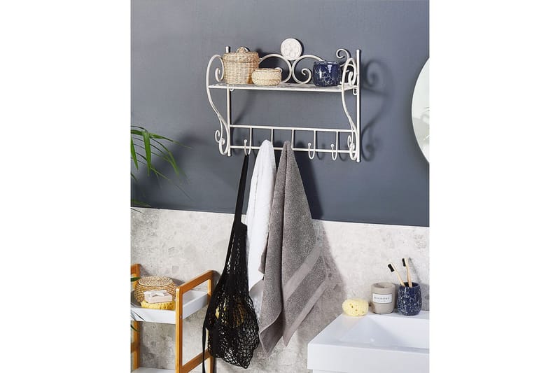 Væghylde Osorno Hvid - Hvid - Hus & renovering - Køkken & bad - Badeværelse - Badeværelsesmøbler - Badeværelseshylde