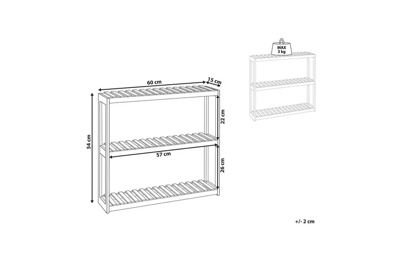 Væghylde Paducah - Hus & renovering - Køkken & bad - Badeværelse - Badeværelsesmøbler - Badeværelseshylde