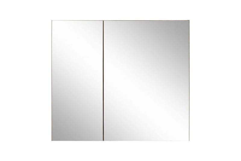Vægskab med spejl Loft24 Wisla vægskab med spejl 80x70 cm - Hus & renovering - Køkken & bad - Badeværelse - Badeværelsesmøbler - Spejlskabe