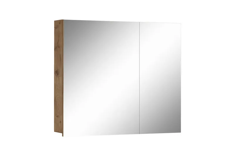 Vægskab med spejl Loft24 Wisla vægskab med spejl 80x70 cm - Hus & renovering - Køkken & bad - Badeværelse - Badeværelsesmøbler - Spejlskabe
