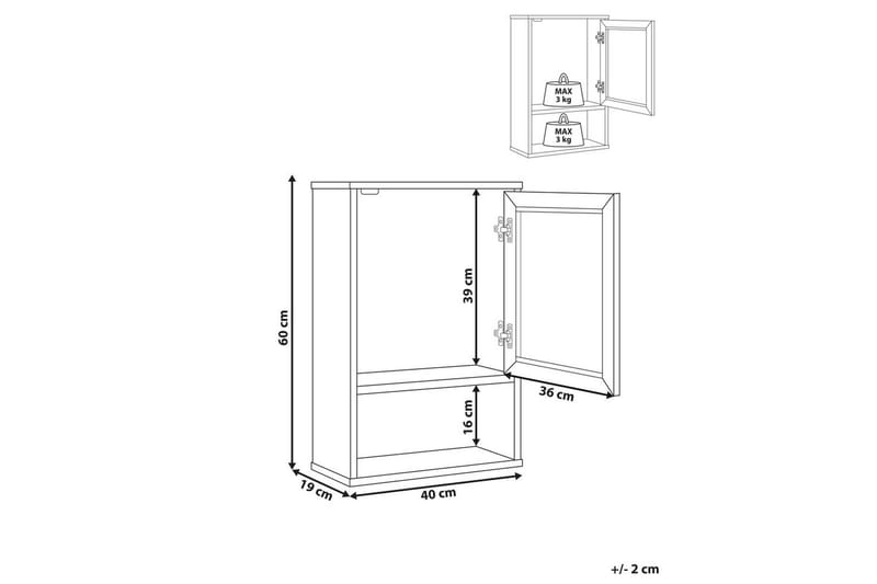 Vægskab Rosell - Hus & renovering - Køkken & bad - Badeværelse - Badeværelsesmøbler - Badeværelsesskab