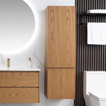 Sideskab Bahtlife Lättsam Natur Eg - Hus & renovering - Køkken & bad - Badeværelse - Badeværelsesmøbler - Vægskabe & højskabe